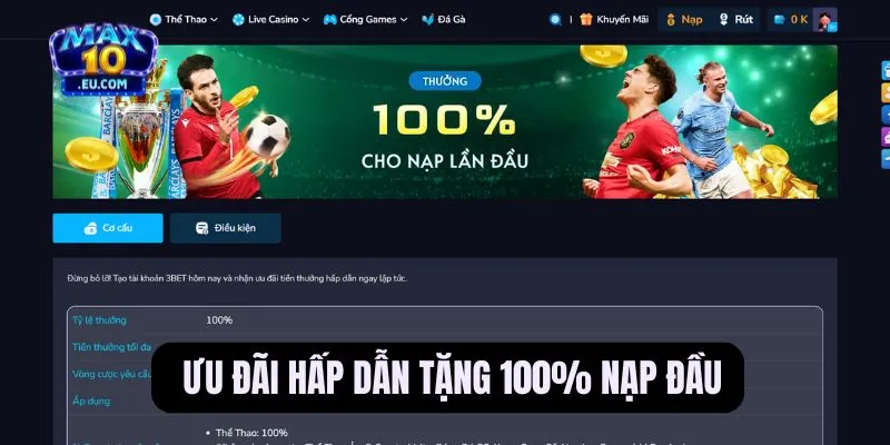 Nạp tiền Max10